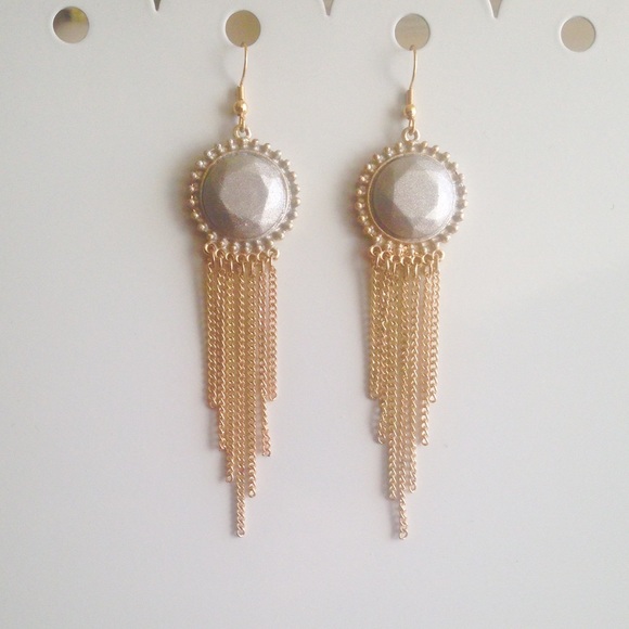 NEW Stunning Boho Silver & Gold Dangling  Earrings - Picture 3 of 5